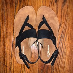 Black sandals
